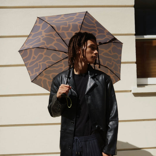 Coffee Ripples Umbrella with Auto Open-Close