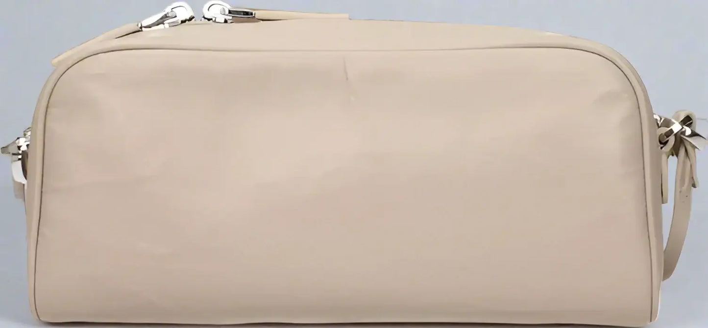 PRADA women's Beige Leather Crossbody Bag