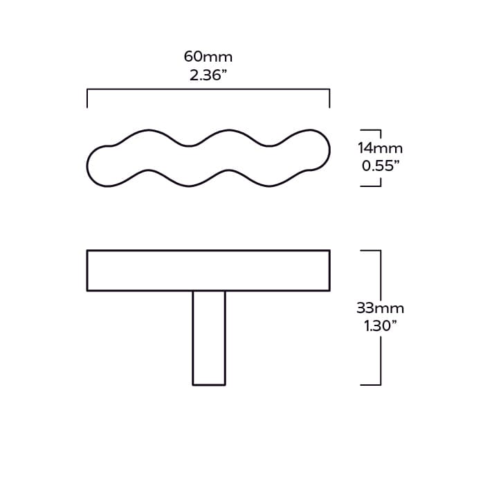 SQUIGGLE Single T Pull - Black