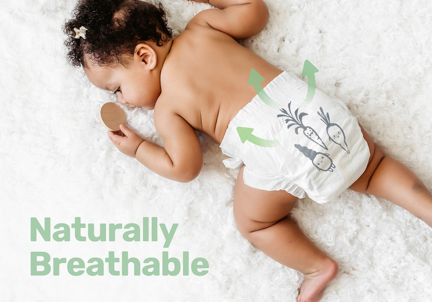 Clear+Dry® Natural Disposable Diapers Jumbo Box