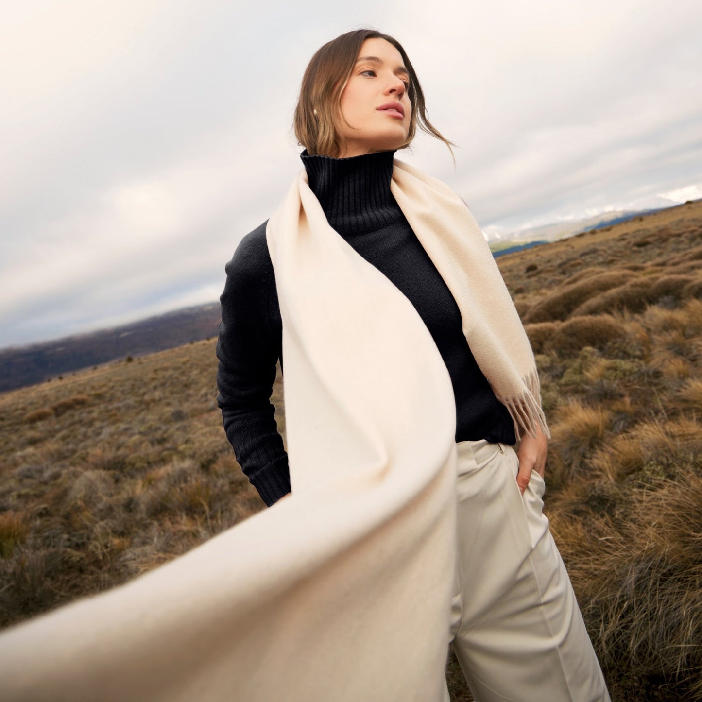 Emma Cashmere Relaxed Turtleneck Sweater