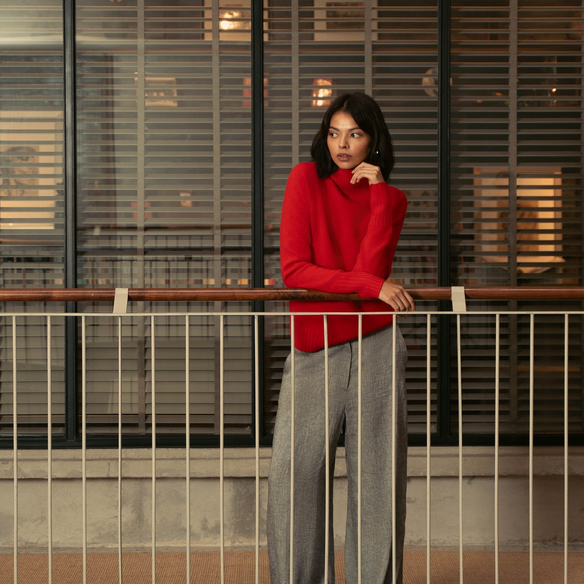 Emma Cashmere Relaxed Turtleneck Sweater