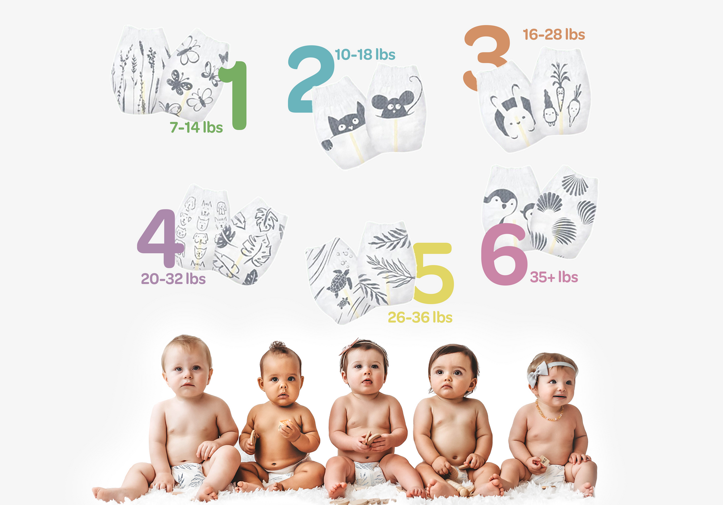 Clear+Dry® Natural Disposable Diapers + Wipes