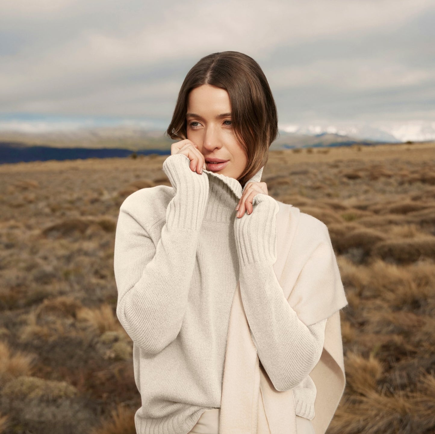 Emma Cashmere Relaxed Turtleneck Sweater