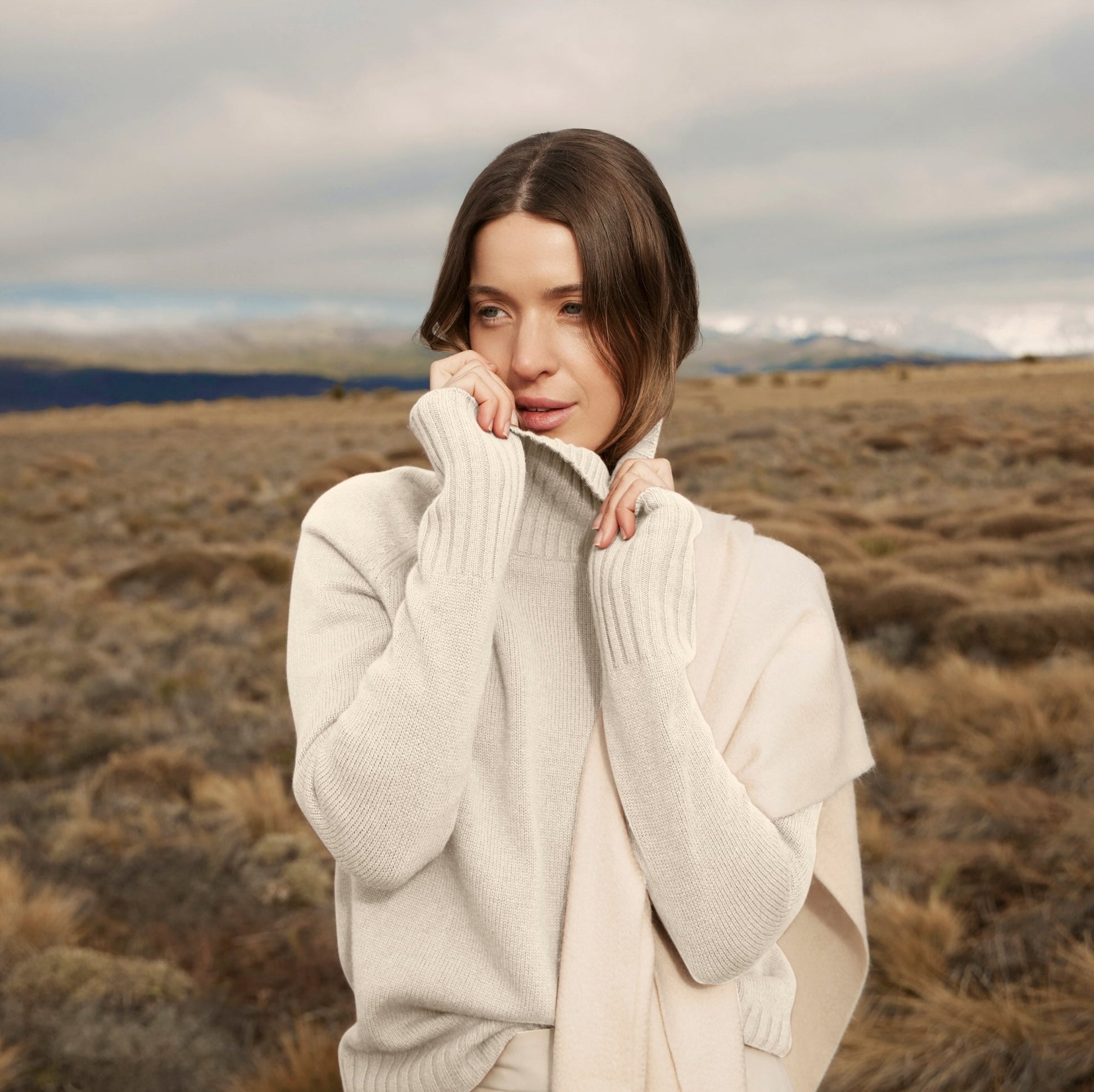 Emma Cashmere Relaxed Turtleneck Sweater