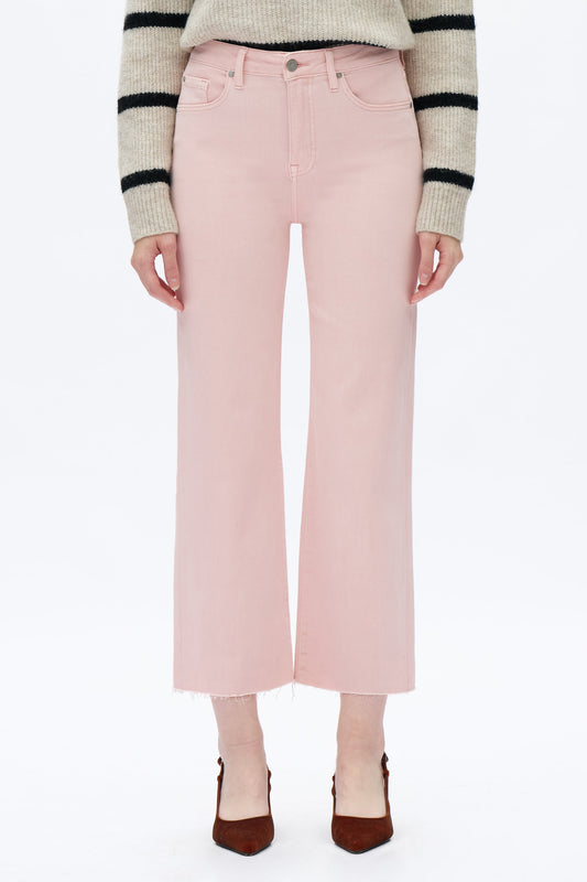 Pink High Rise Straight Jeans
