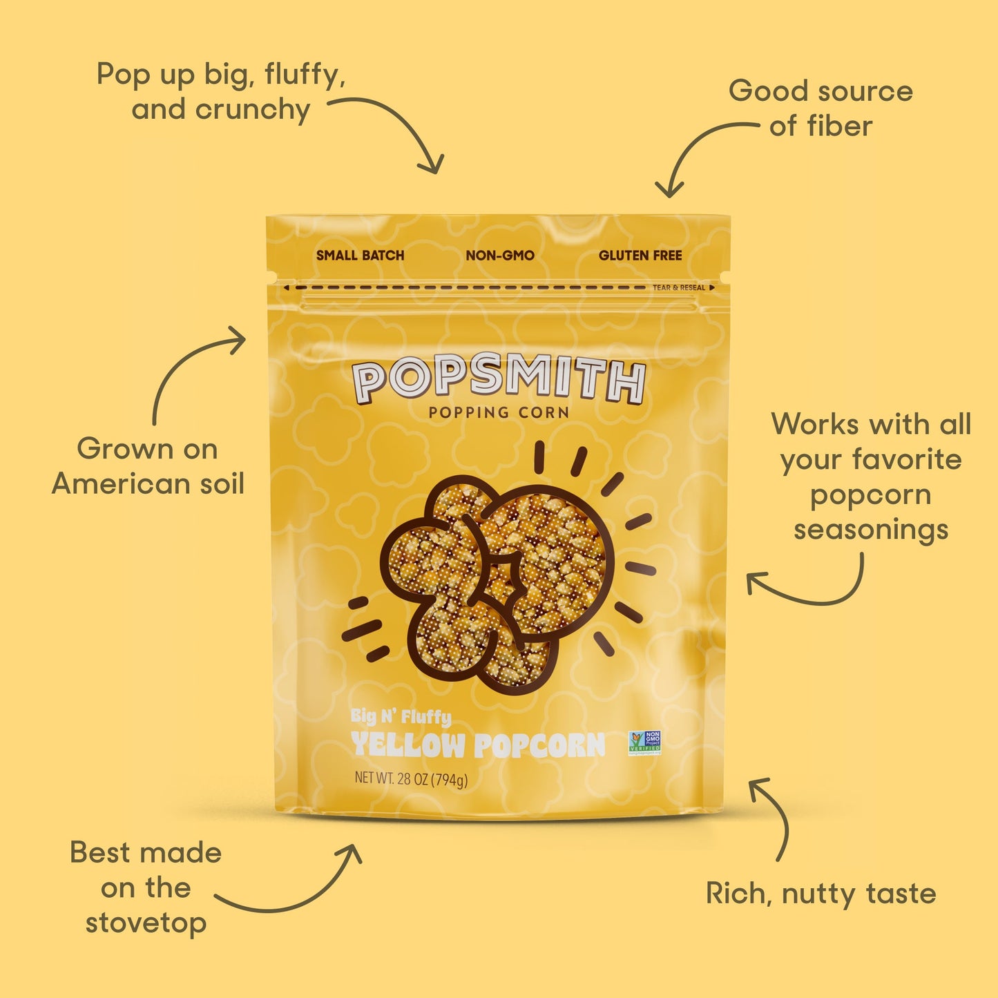 Yellow Popping Corn