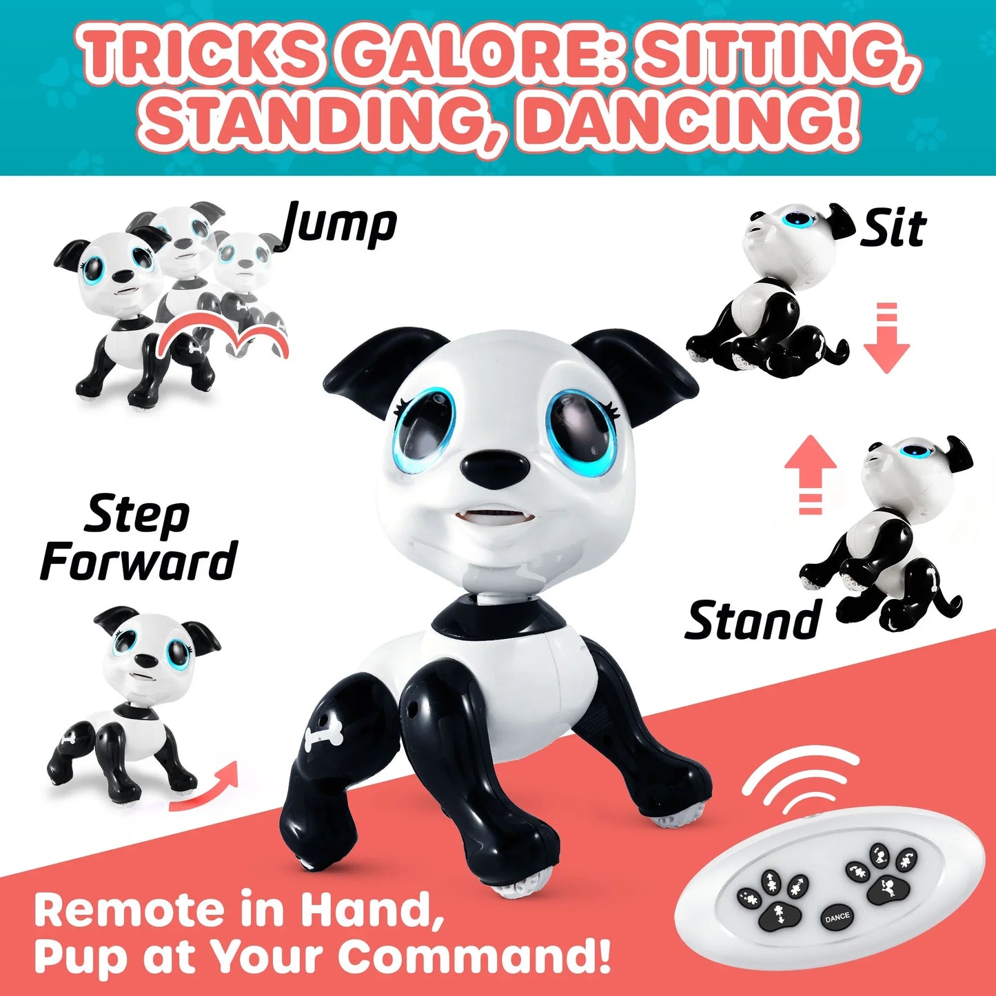 USA Toyz Robo Pets Puppy Toy - Black