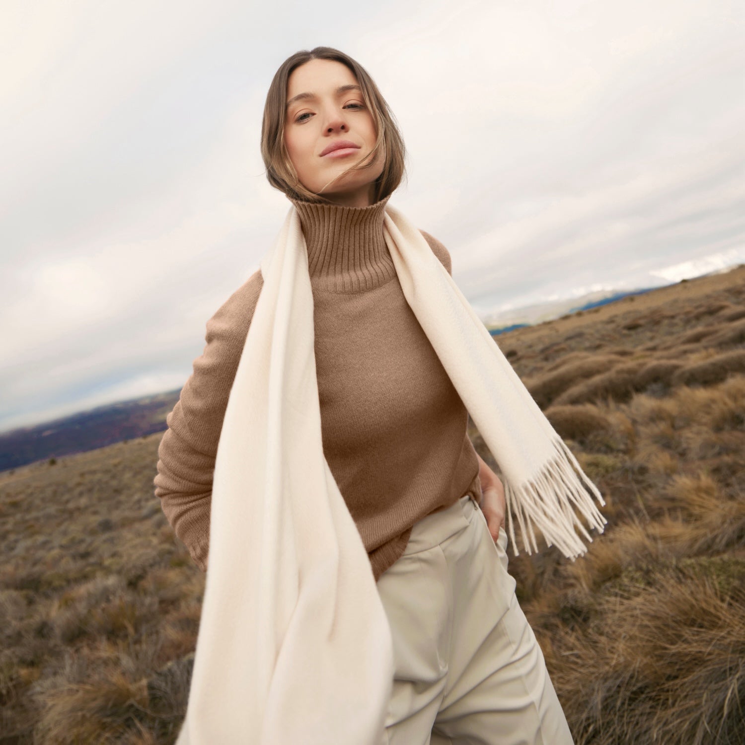 Emma Cashmere Relaxed Turtleneck Sweater