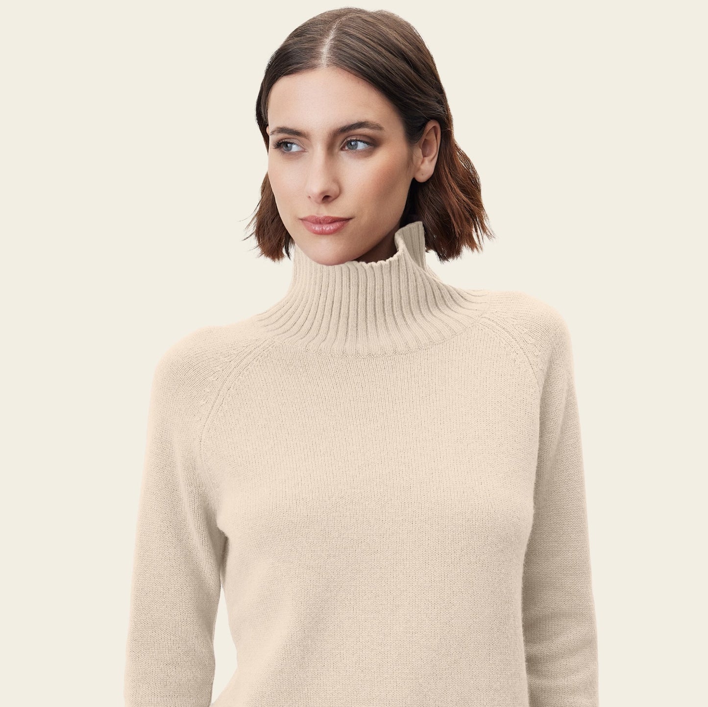 Emma Cashmere Relaxed Turtleneck Sweater