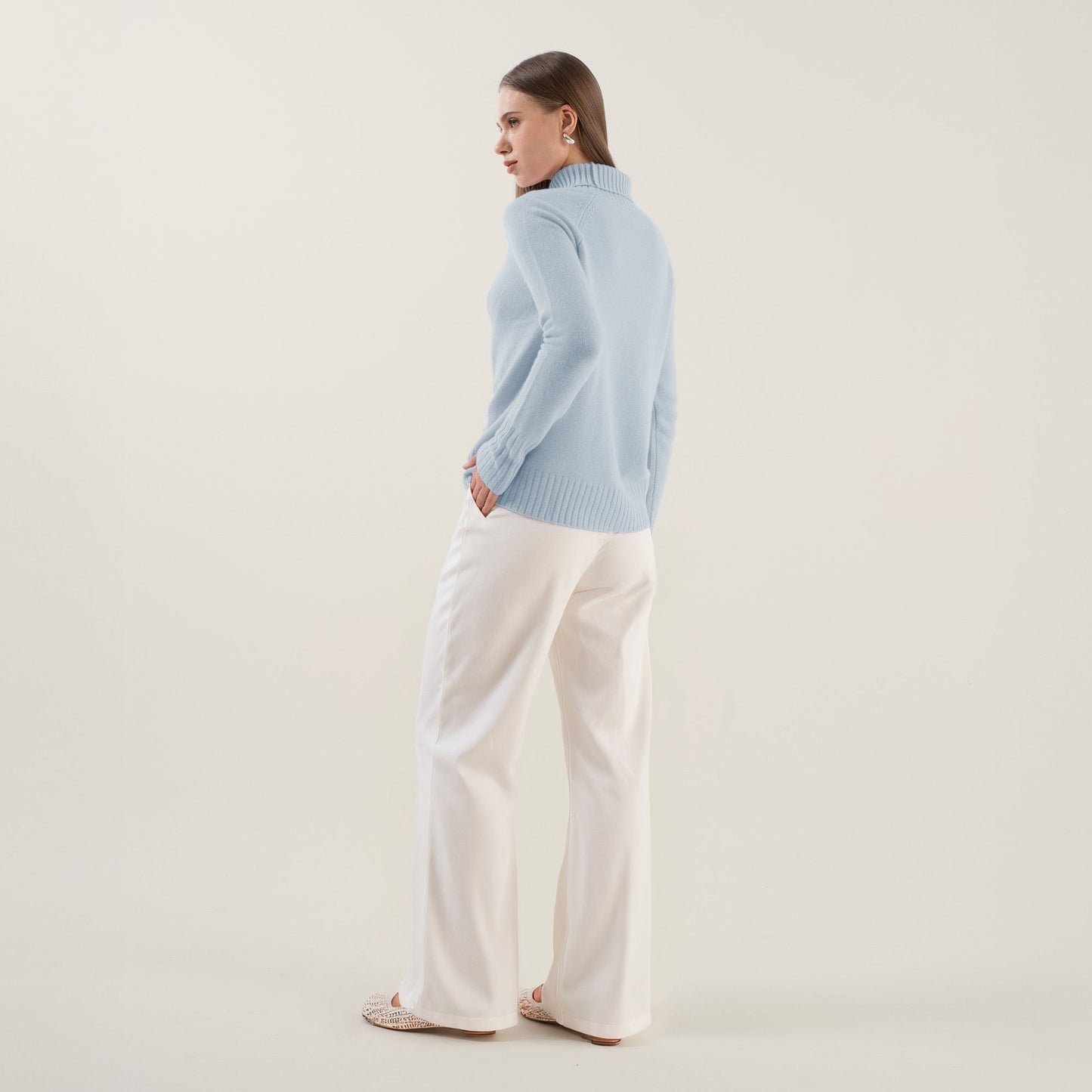 Emma Cashmere Relaxed Turtleneck Sweater