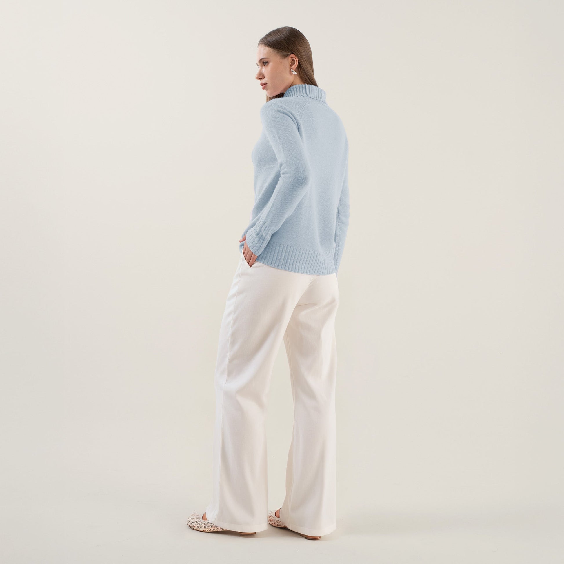 Emma Cashmere Relaxed Turtleneck Sweater