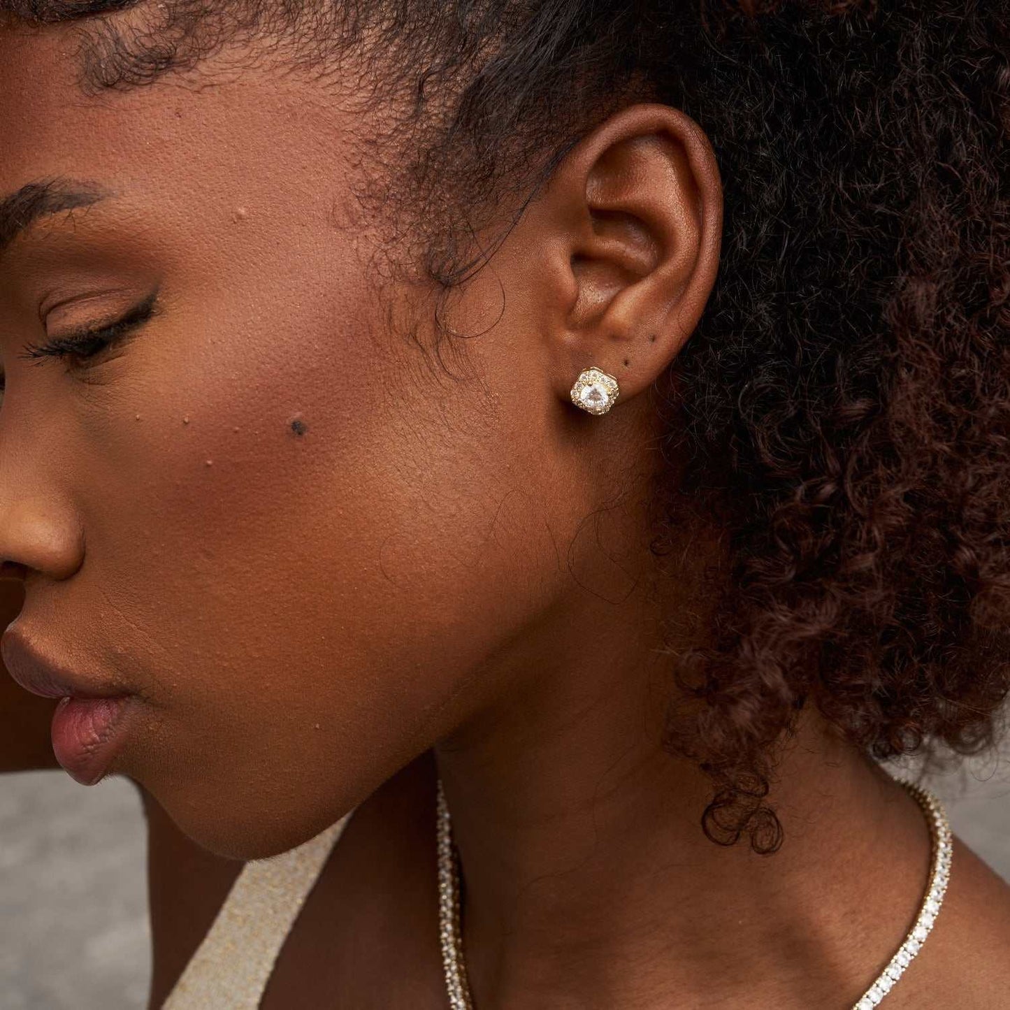 GLD Micro Clustered Diamond Earrings