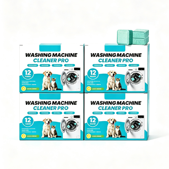🧼Washing Machine Cleaner Tablets (12-Pack)✨Deep Clean Descale Deodorize Suitable For All Washers💨