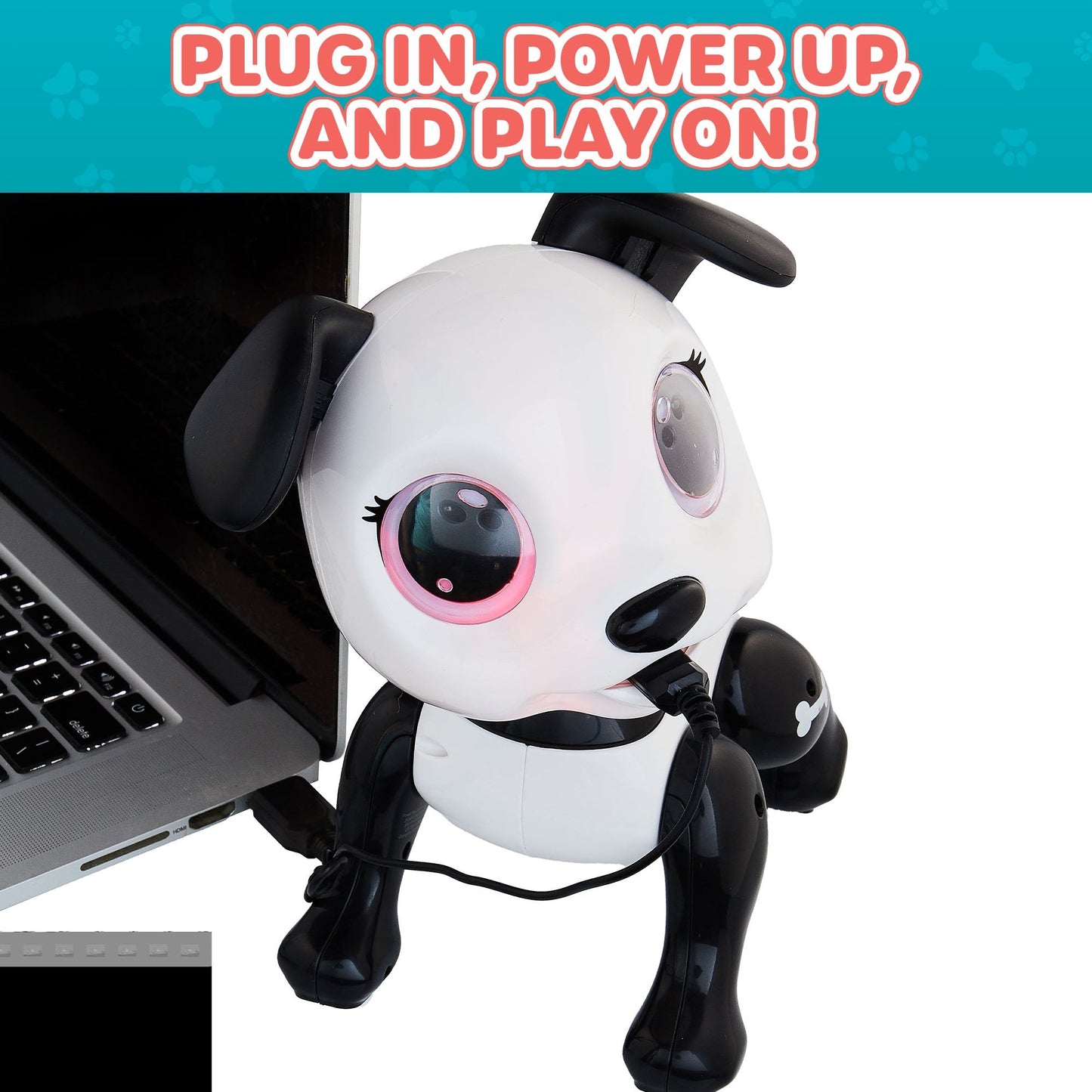 USA Toyz Robo Pets Puppy Toy - Black
