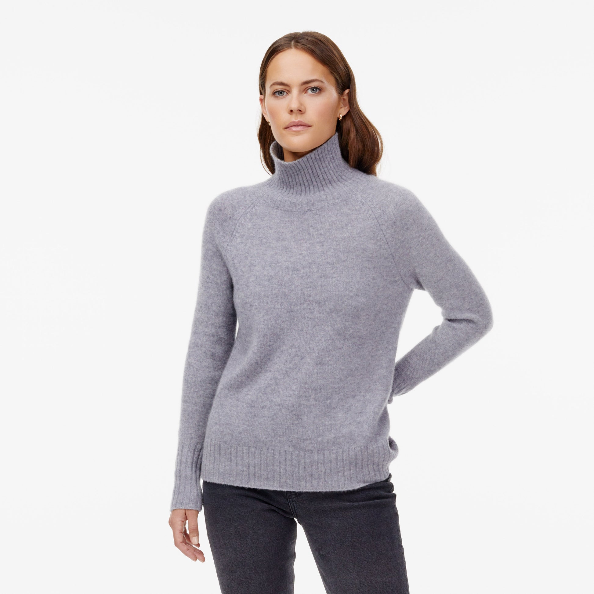 Emma Cashmere Relaxed Turtleneck Sweater