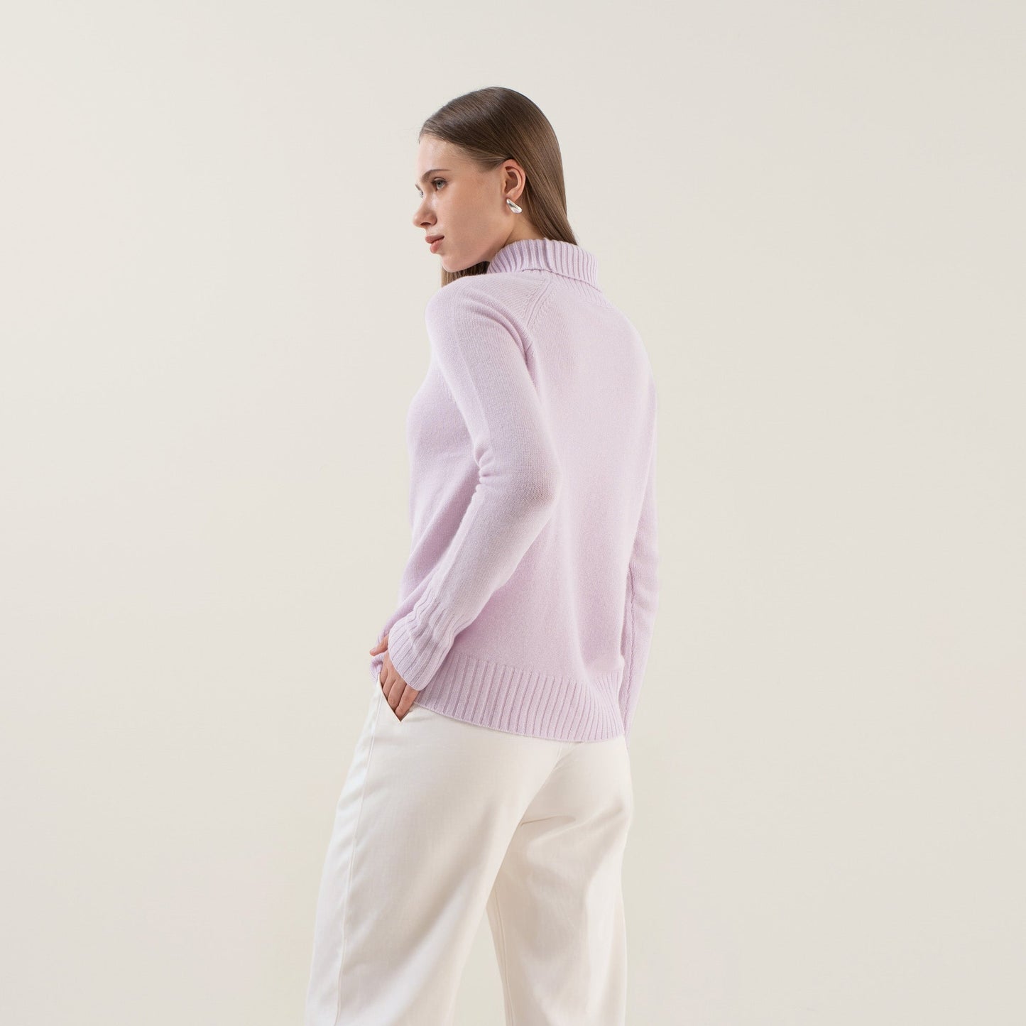 Emma Cashmere Relaxed Turtleneck Sweater