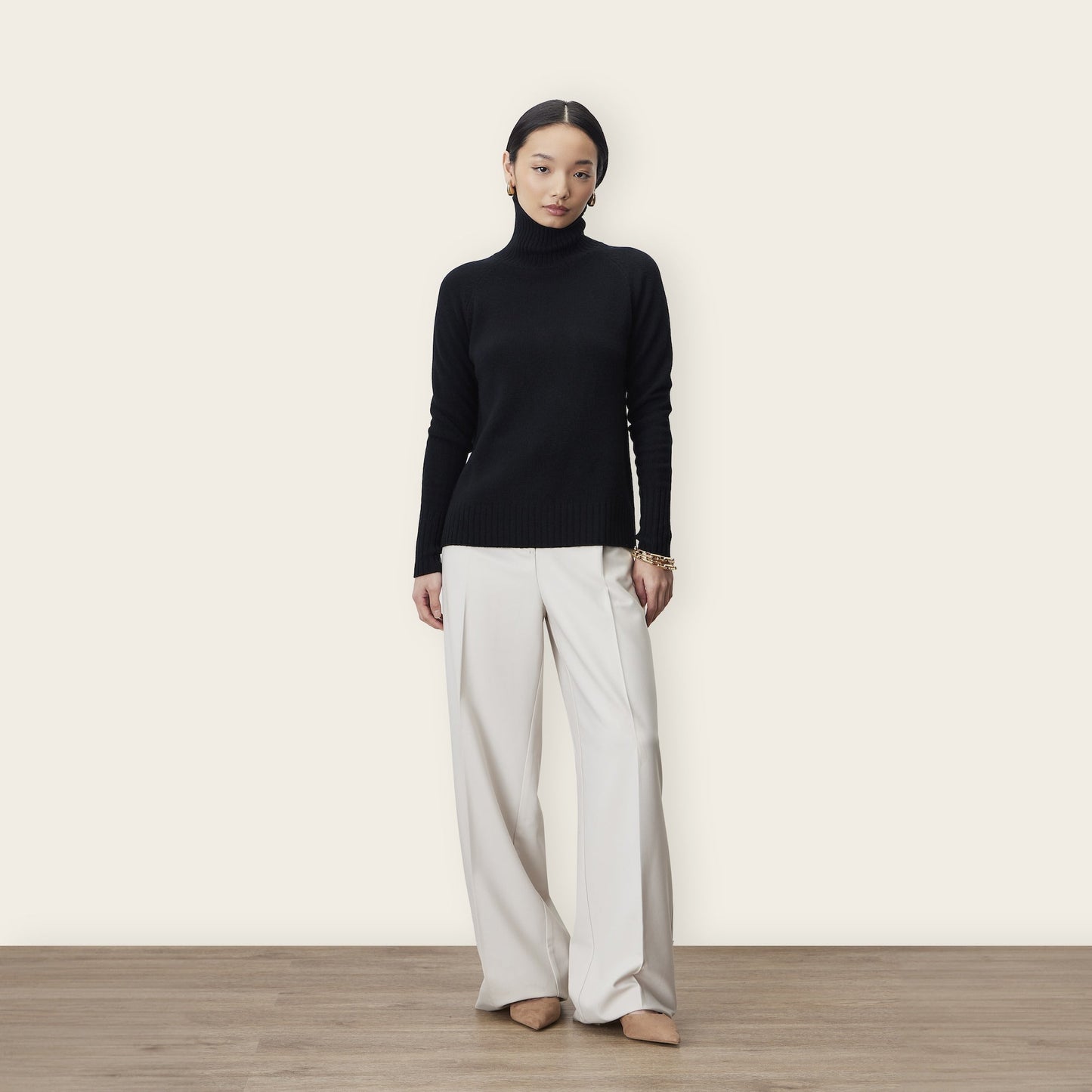 Emma Cashmere Relaxed Turtleneck Sweater