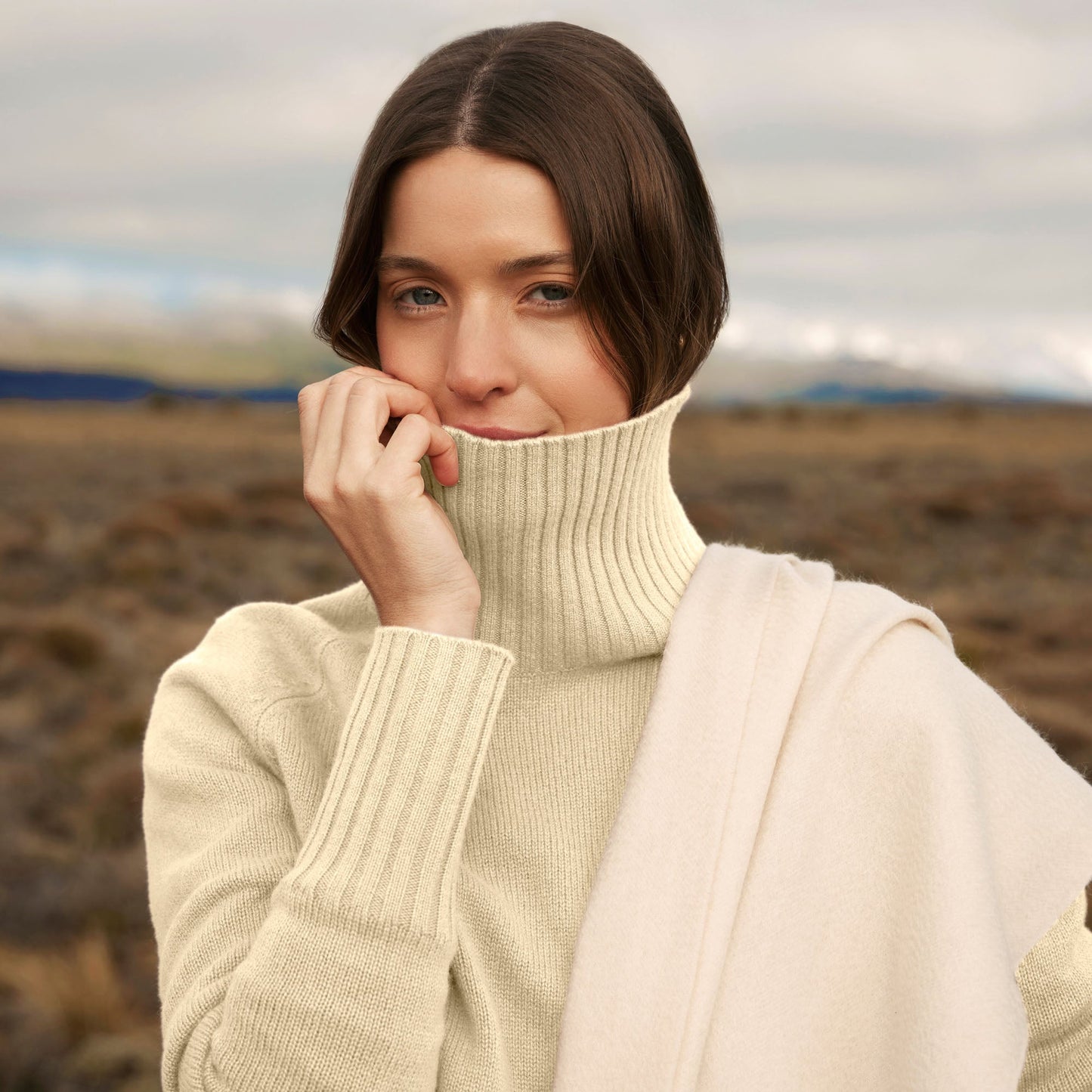 Emma Cashmere Relaxed Turtleneck Sweater