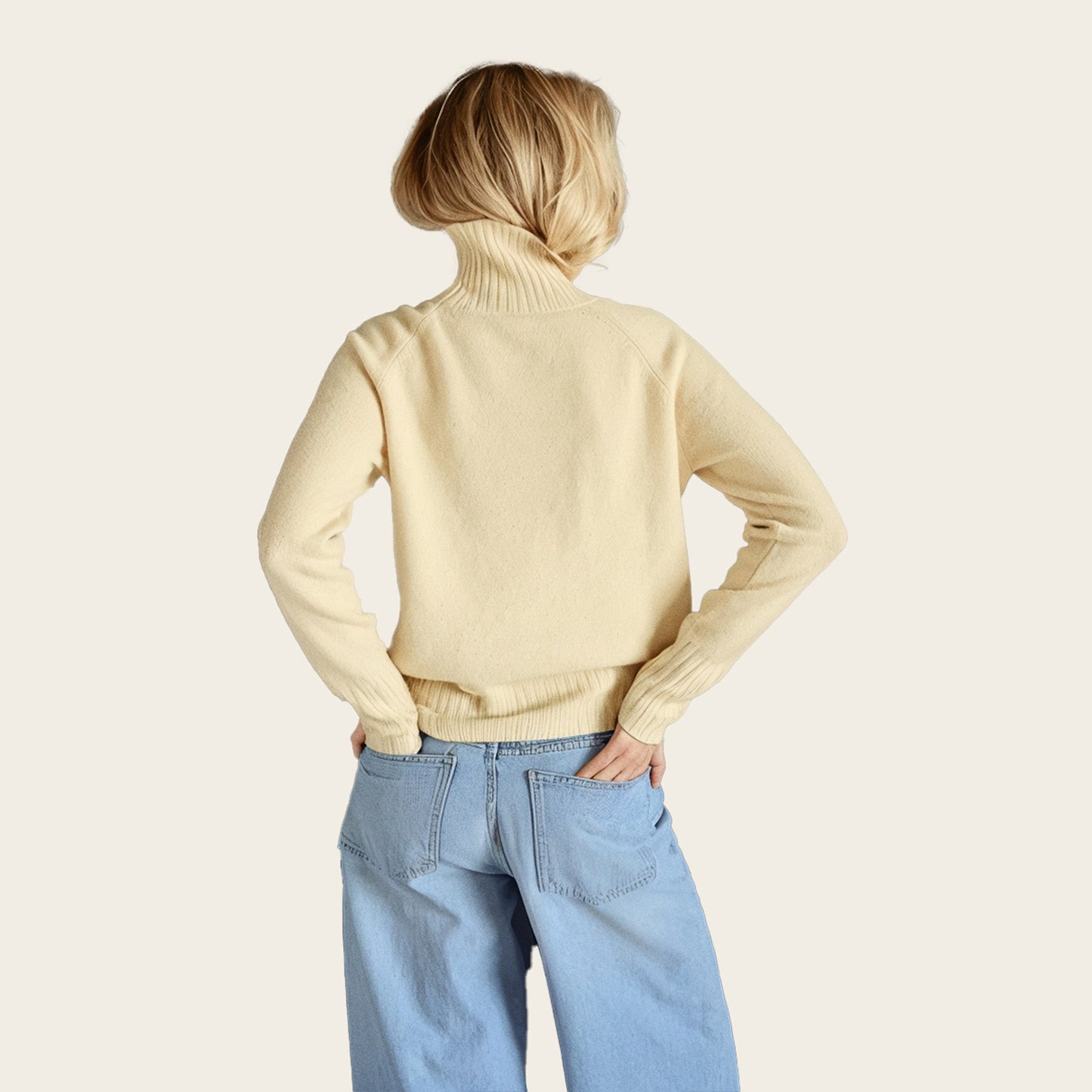 Emma Cashmere Relaxed Turtleneck Sweater