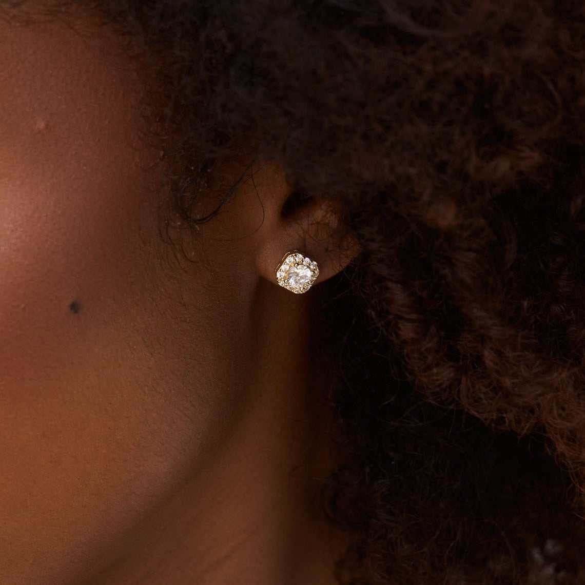GLD Micro Clustered Diamond Earrings