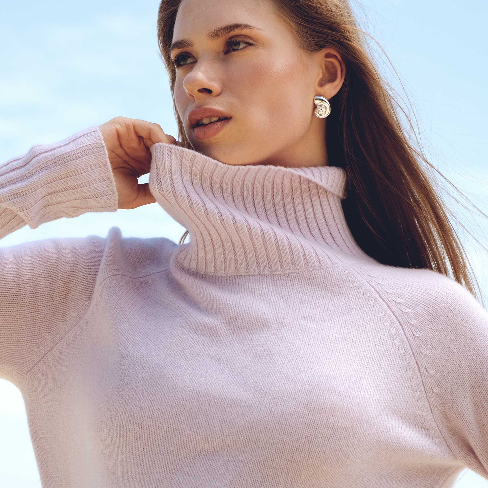 Emma Cashmere Relaxed Turtleneck Sweater