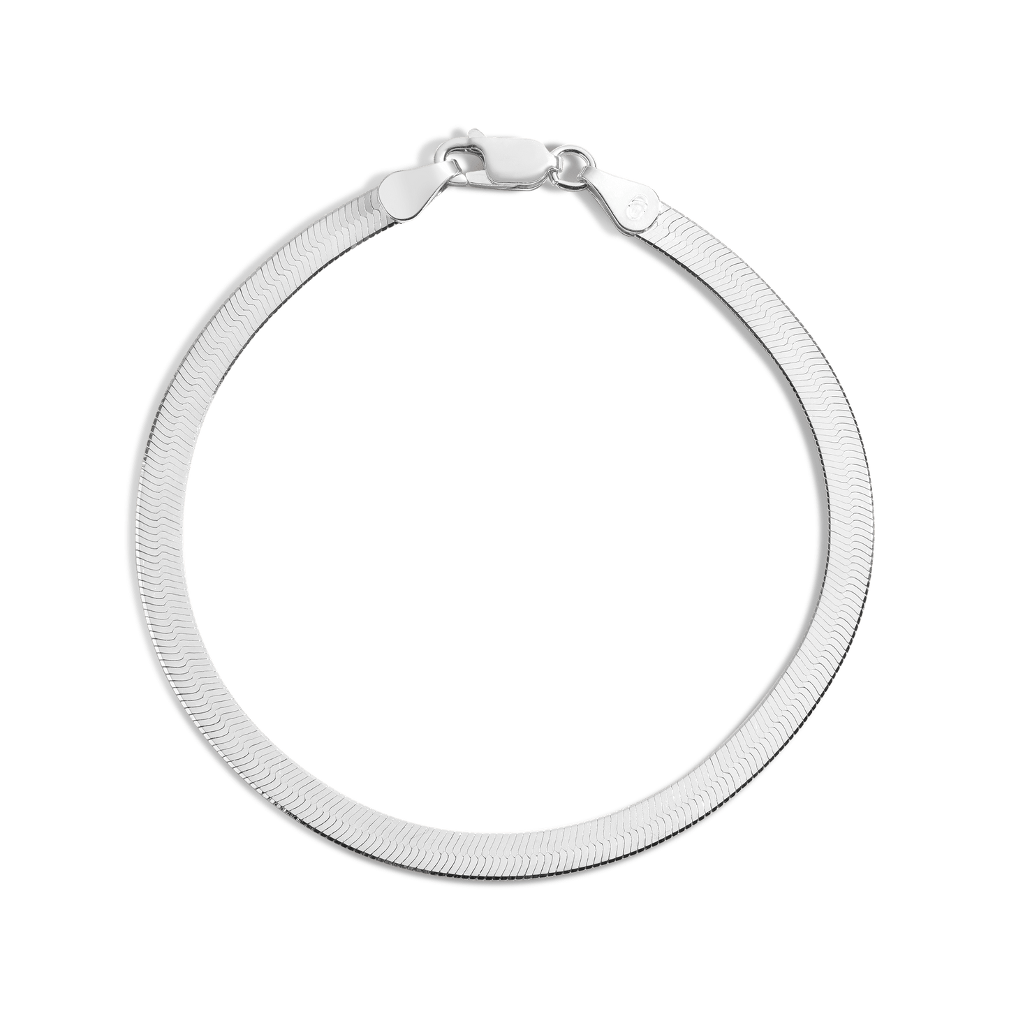 Gold Herringbone Chain Bracelet