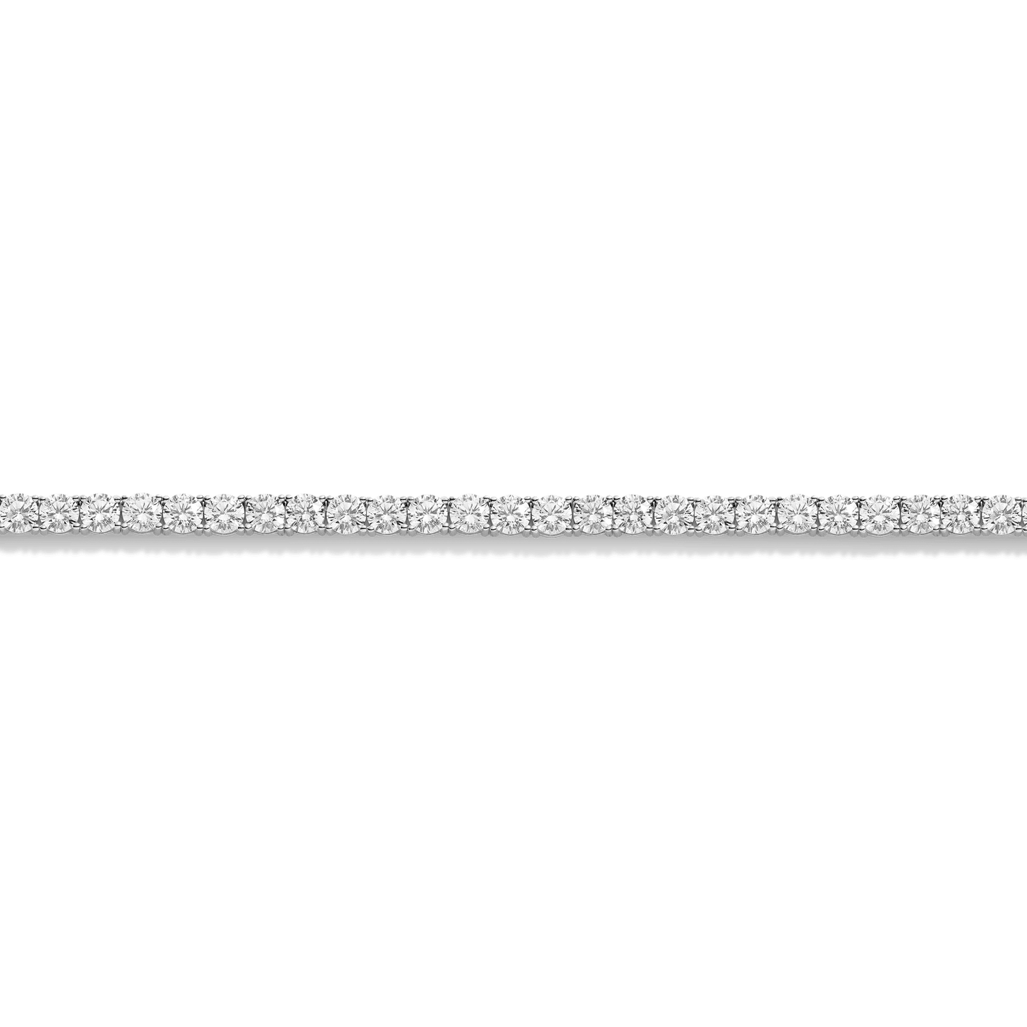 Lab Grown White Sapphire Tennis Necklace