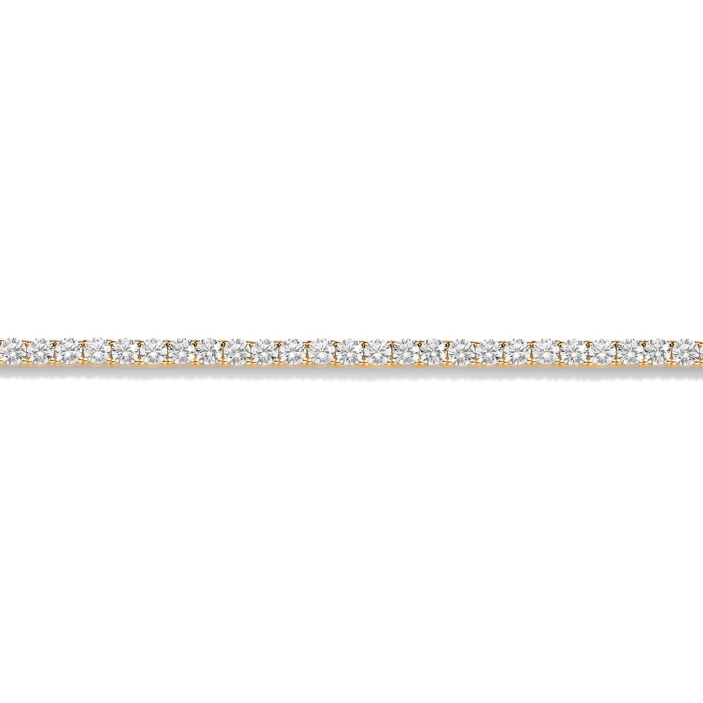 Lab Grown White Sapphire Tennis Necklace