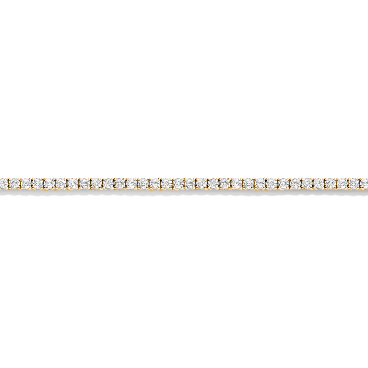 Lab Grown White Sapphire Tennis Necklace