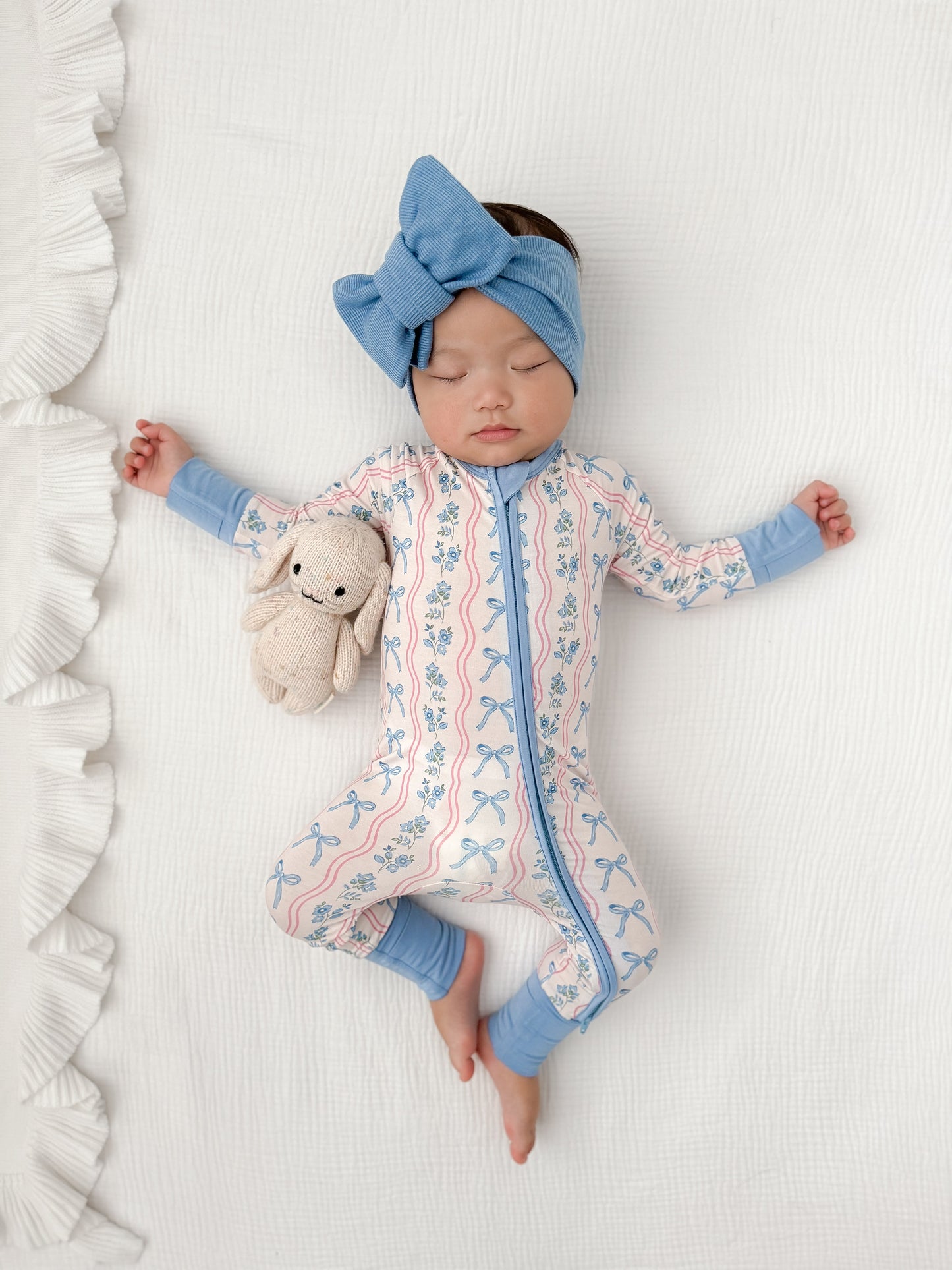 Amelia Bow Zipper Romper