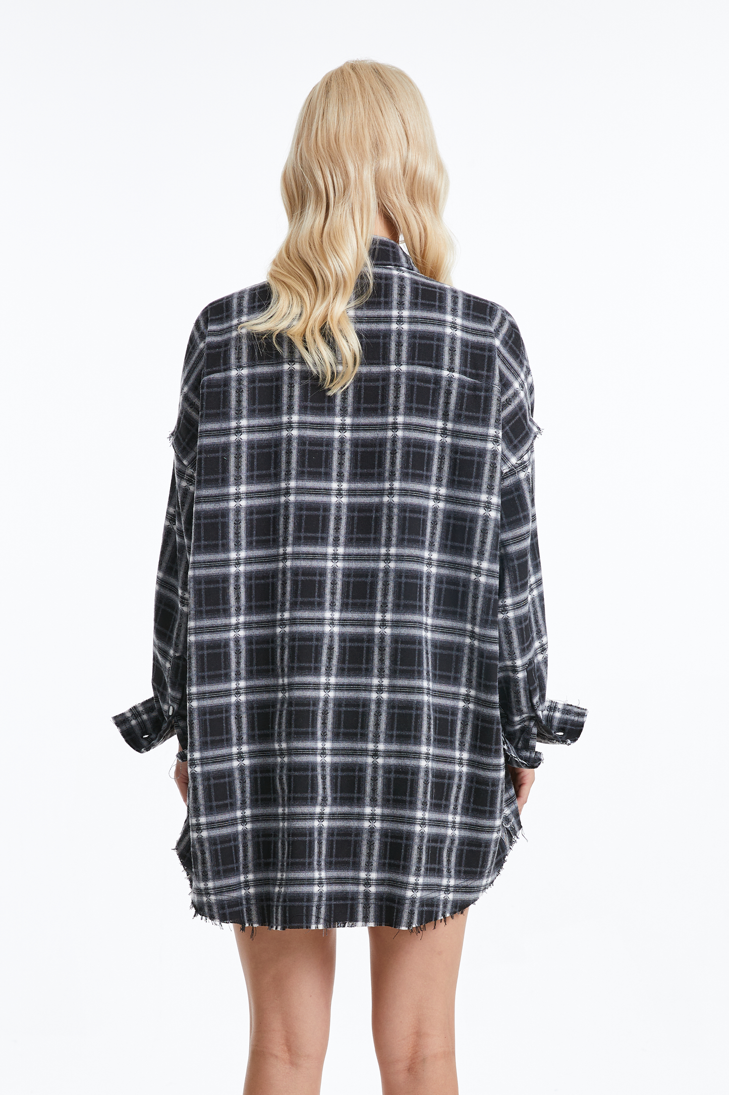 Women's Ragged Long Sleeve Loose Shirt