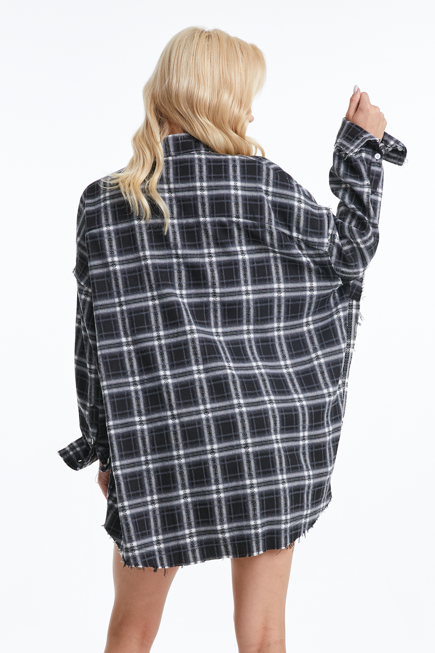 Women's Ragged Long Sleeve Loose Shirt