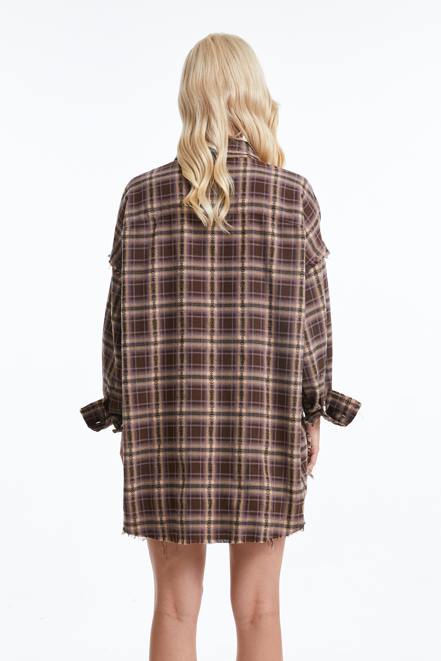 Women's Ragged Long Sleeve Loose Shirt