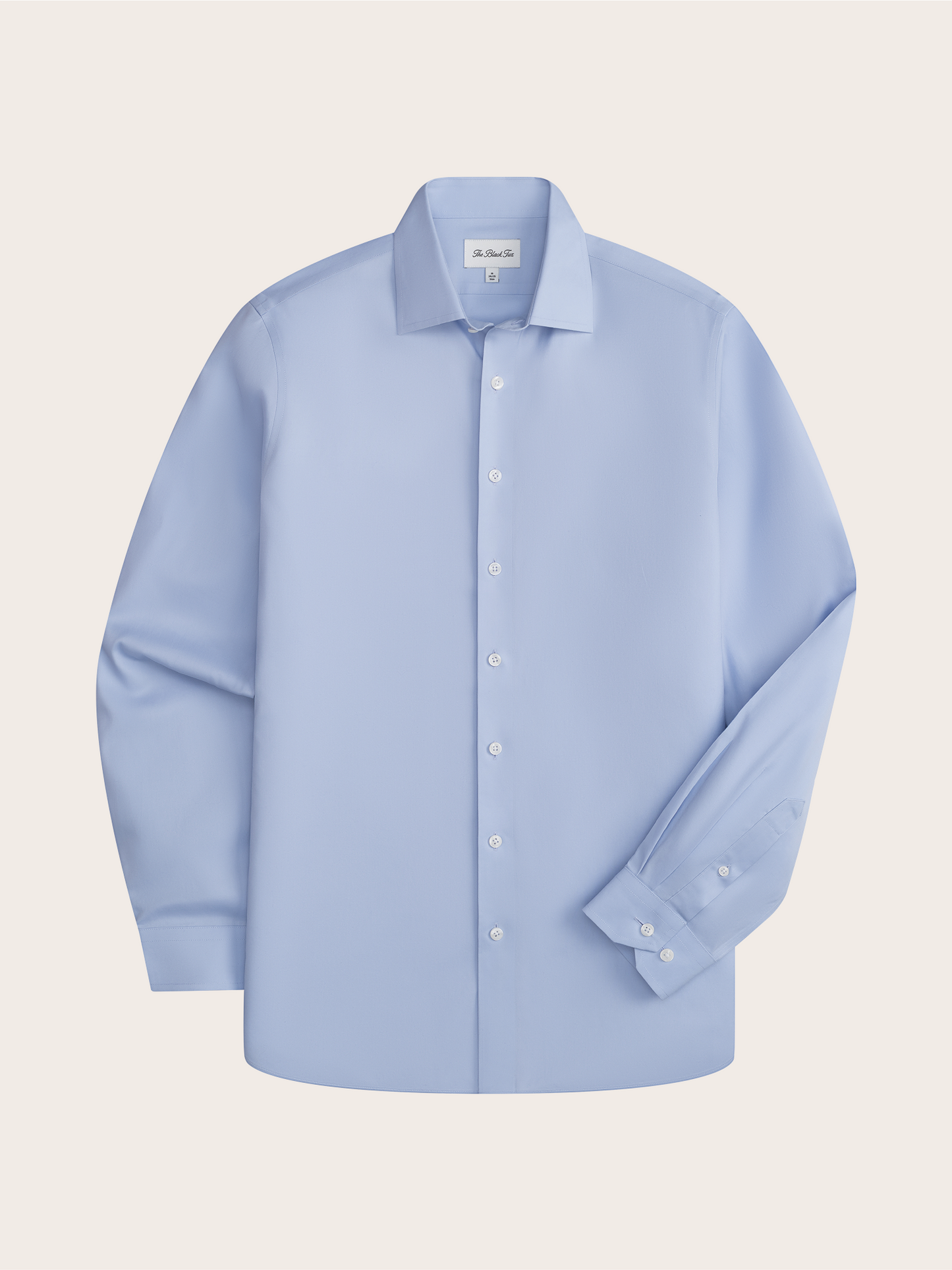 Blue Stretch Cotton Dress Shirt - Slim
