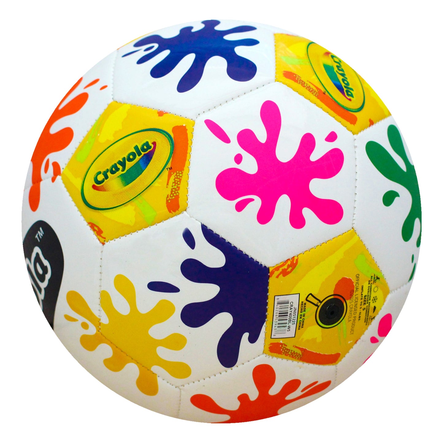 Crayola Soccer Ball CRAY400BL Size 5 - Ink Splash
