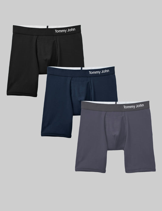Cool Cotton Mid-Length Boxer Brief 6" (3-Pack)