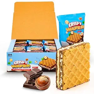 Crispy Wafers - Five Layer Crispy Wafer Squares filled with Creamy Hazelnut