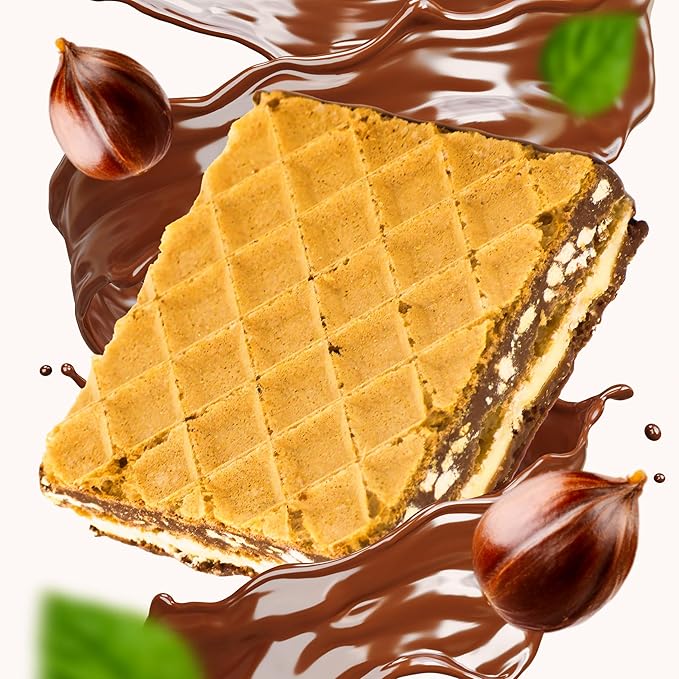 Crispy Wafers - Five Layer Crispy Wafer Squares filled with Creamy Hazelnut