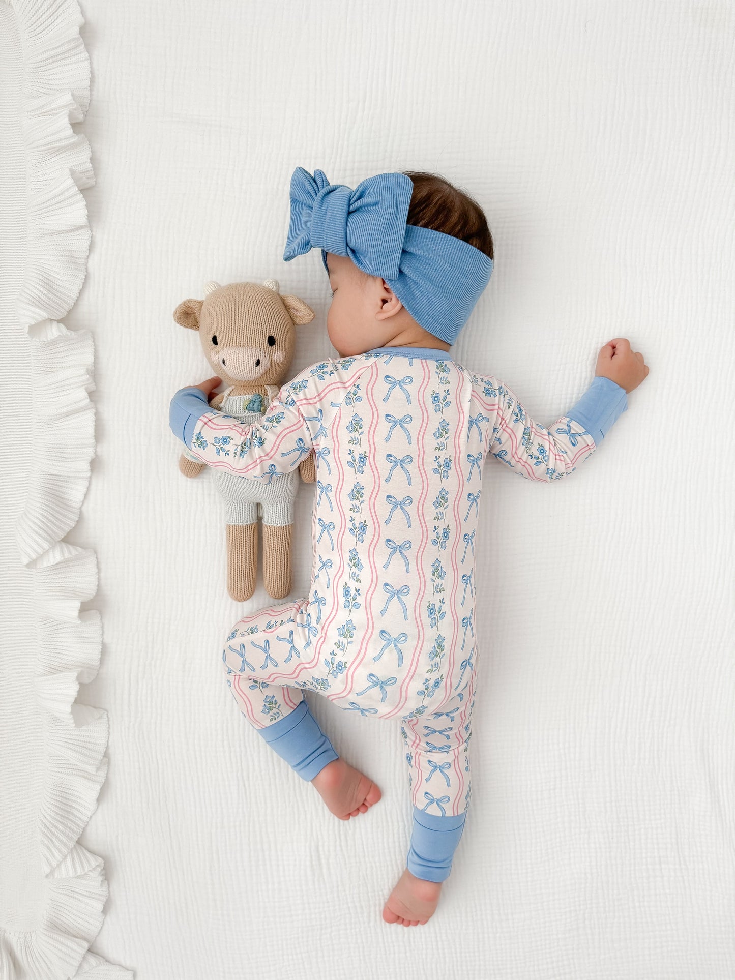 Amelia Bow Zipper Romper