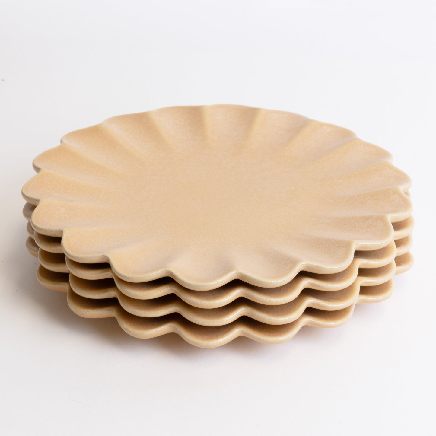 Dhalia Stoneware Dinner Plate - Camel