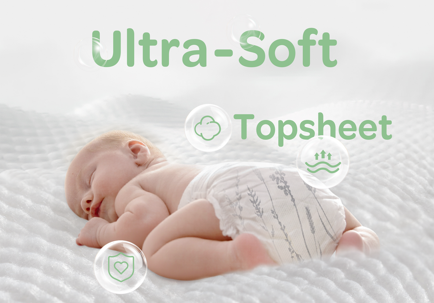Clear+Dry® Natural Disposable Diapers + Wipes