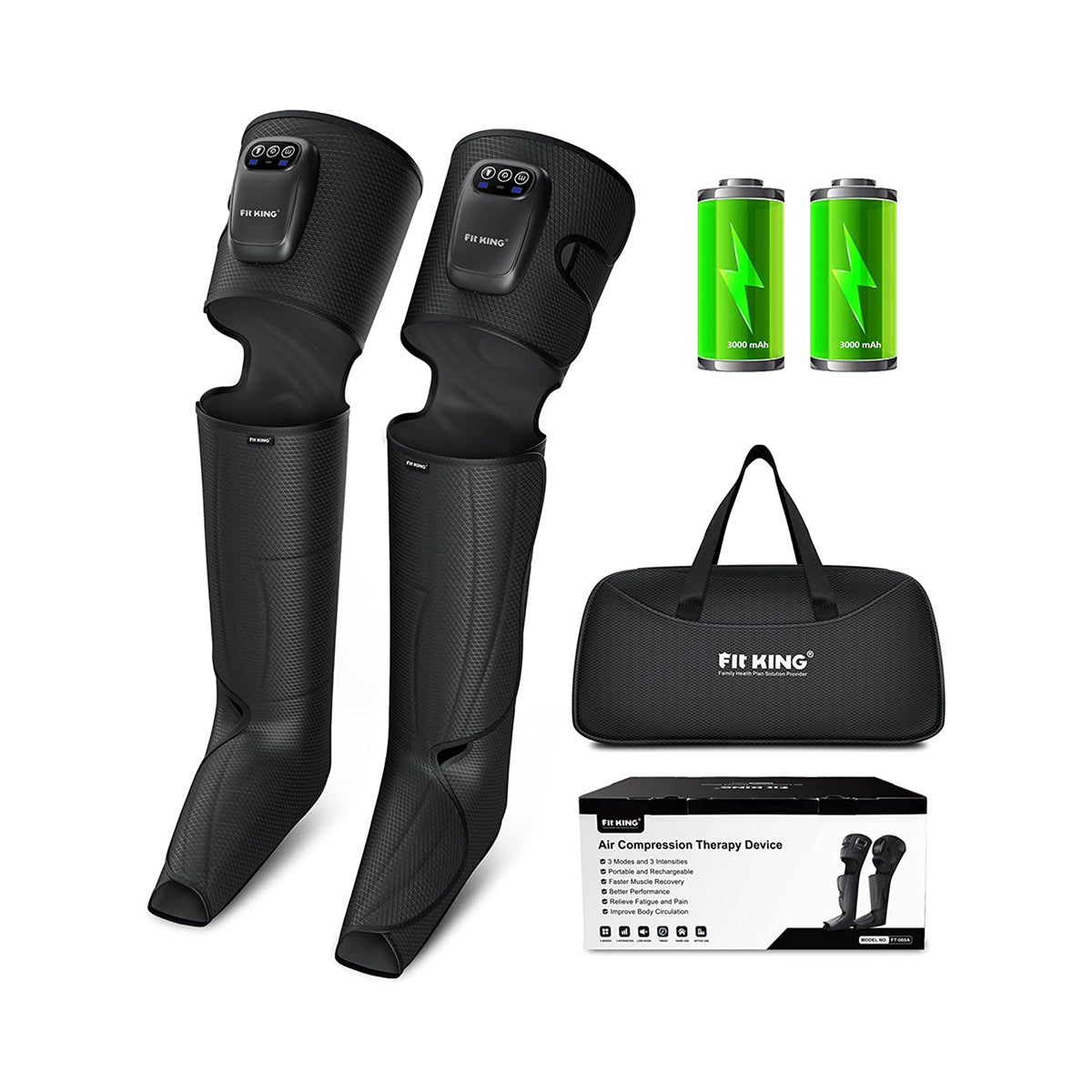 FIT KING Rechargeable Full Leg Massager | FT-060A