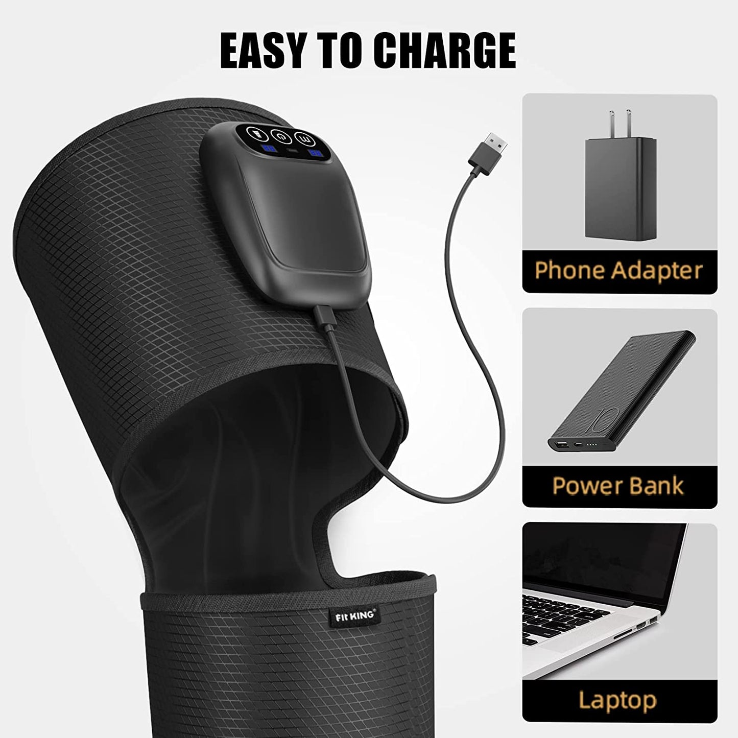 FIT KING Rechargeable Full Leg Massager | FT-060A