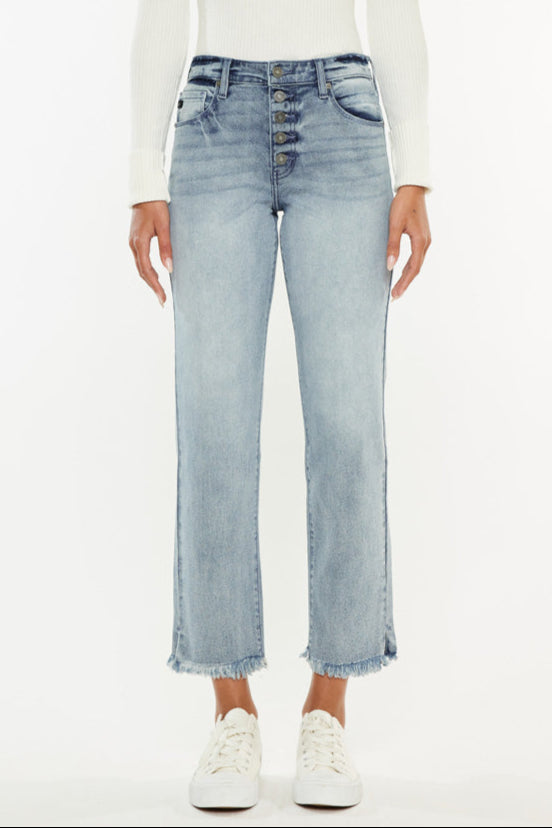 Morgana Essentials High Rise Straight Fit Leg Jeans