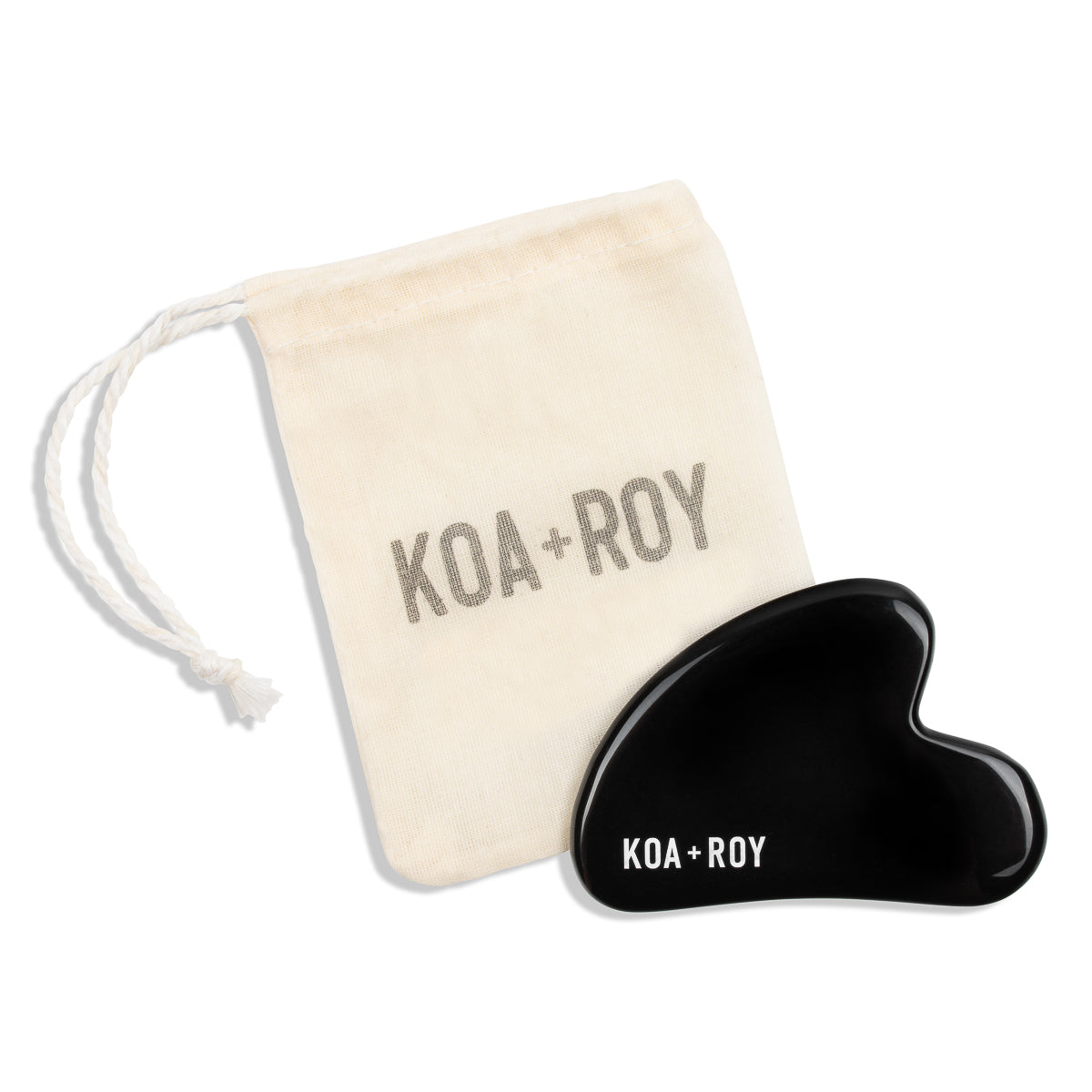Black Obsidian Face Gua Sha Tool v2