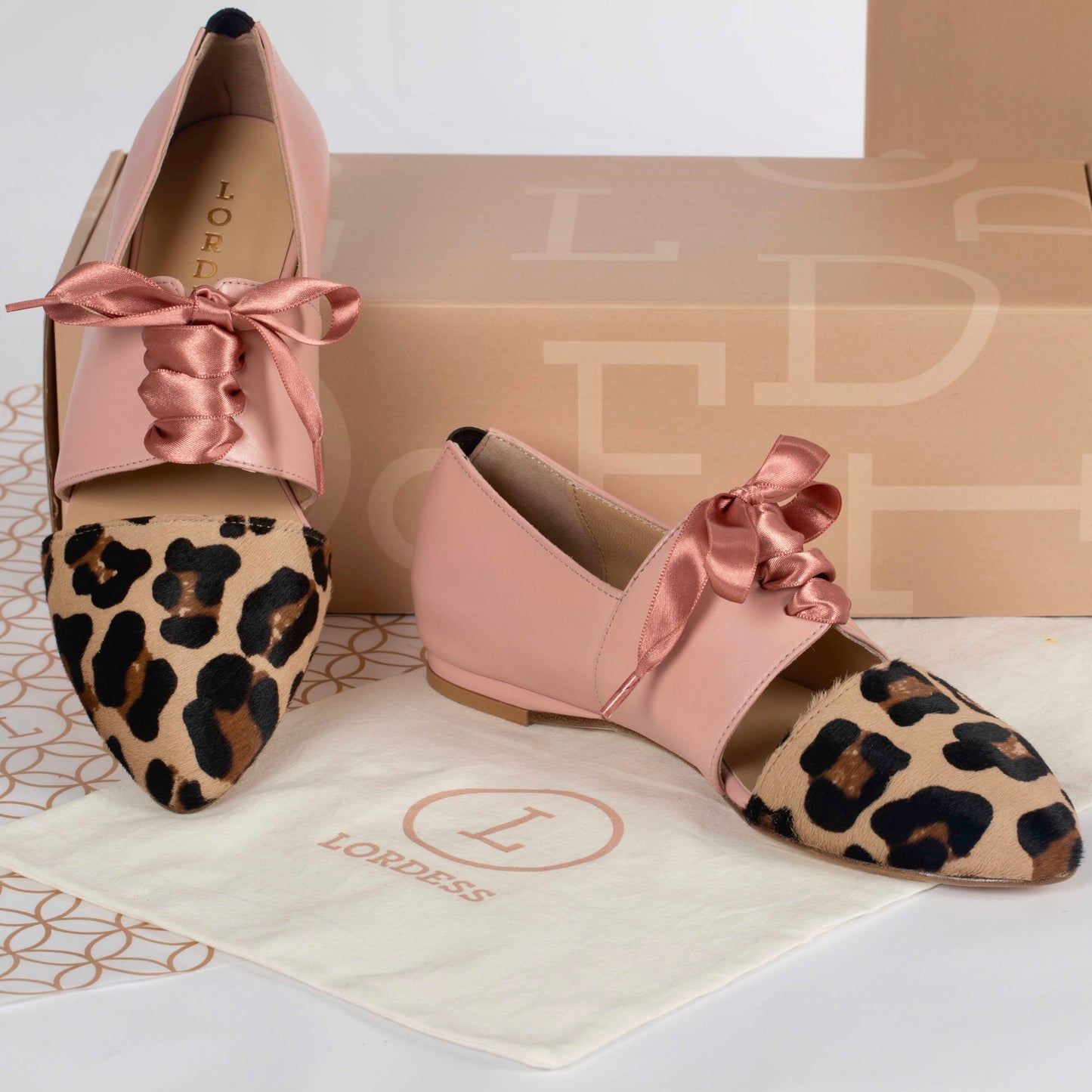 Native Genuine Leather Calf Hair Oxford Flat Shoes by Lordess