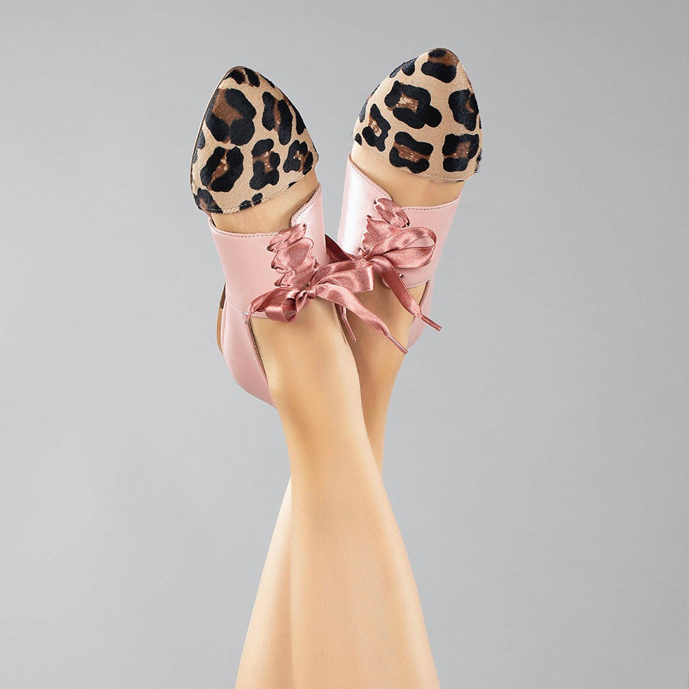 Native Genuine Leather Calf Hair Oxford Flat Shoes by Lordess