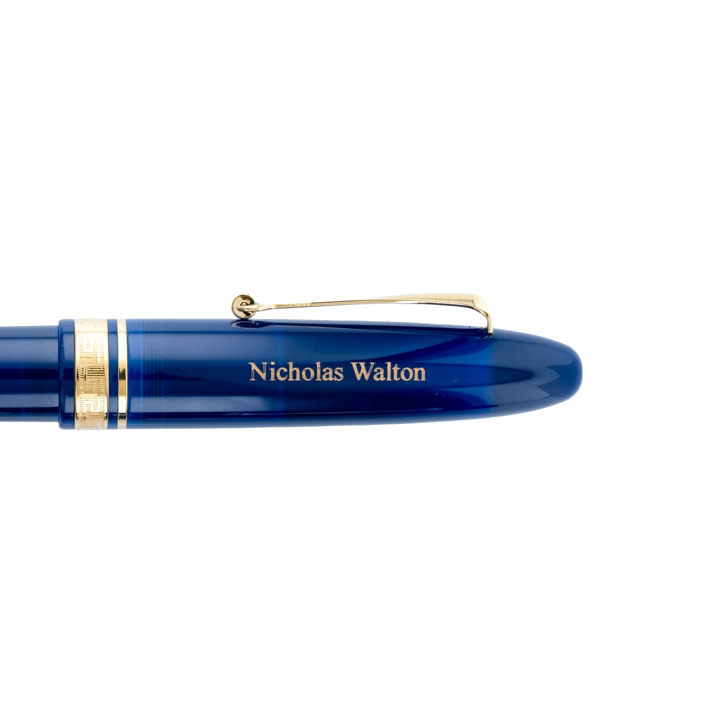 OMAS Ogiva Fountain Pen in Blu with Gold Trim