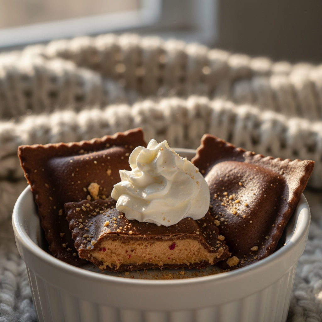 Chocolate Strawberry Cheesecake Ravioli